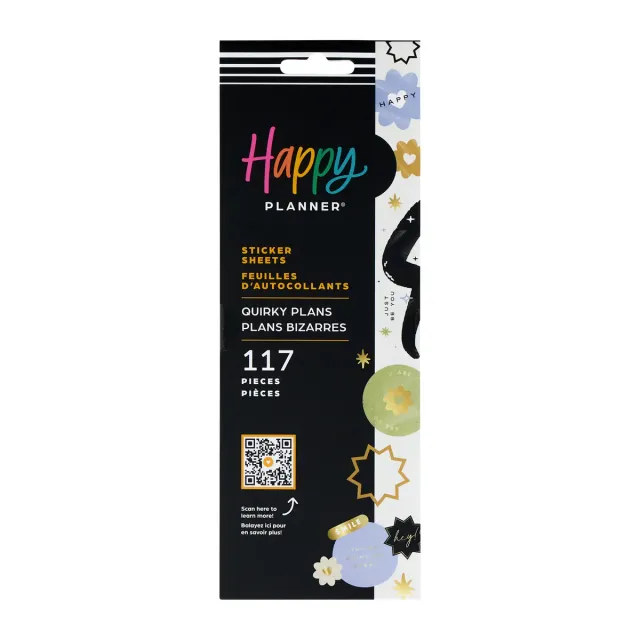 Happy Planner Quirky Plans stickers étudiant 8 planches 117