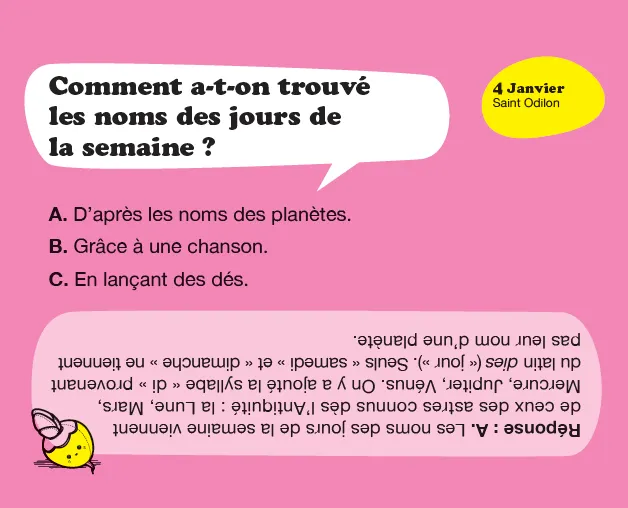 Frigobloc Incollables Comment calendrier 365 questions chevalet