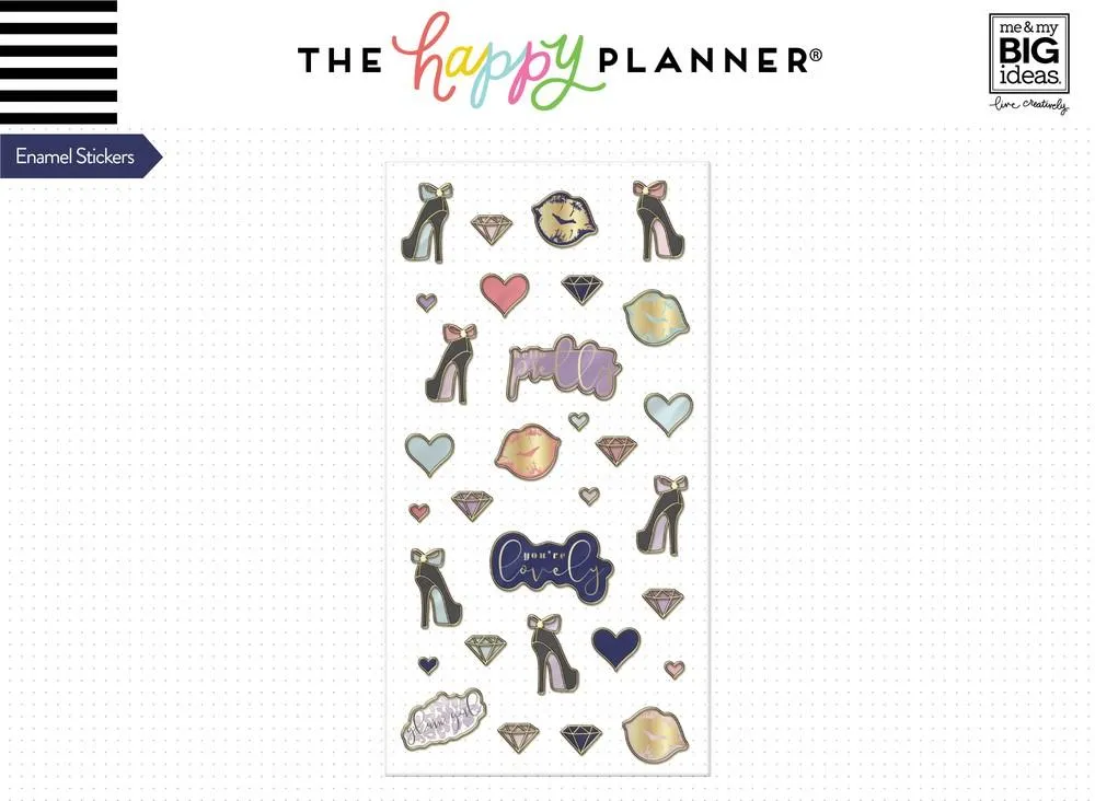 Me & my big ideas Happy Planner Glam Girl stickers relief 31