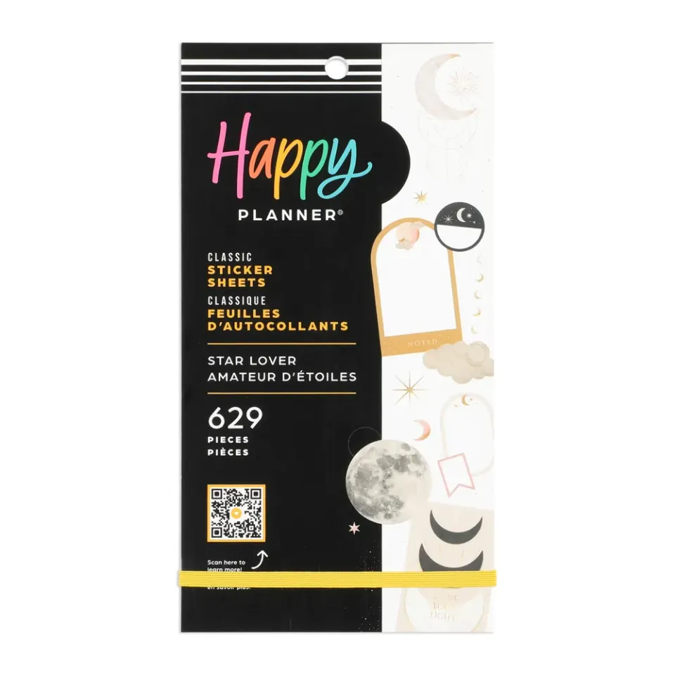 Happy Planner Star Lover stickers 629 pièces céleste