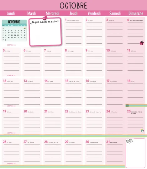Frigobloc 2021 Mensuel calendrier familial aimanté sept-déc 2021