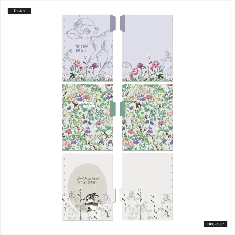 Happy Planner Bambi Springtime carnet Classic pointillé 60 feuilles