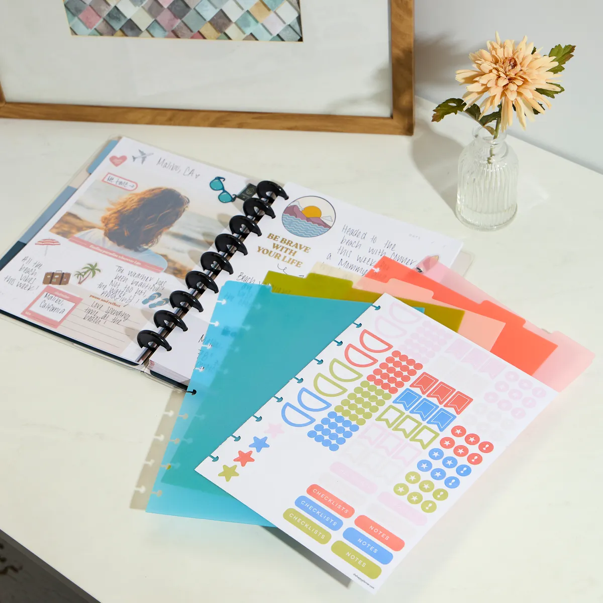 Happy Planner Bright Day intercalaires plastique Classic lot 5