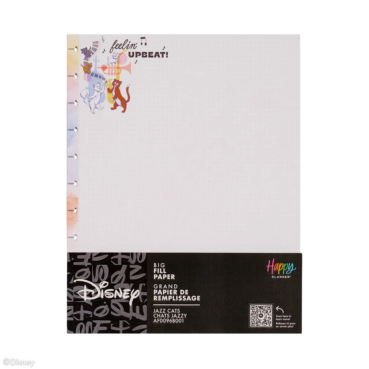 Happy Planner Disney Aristocats Big papier pointillé 40 feuilles