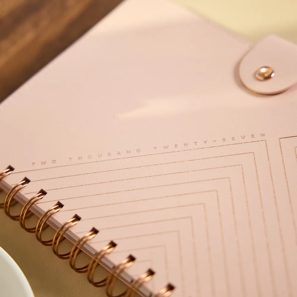 Happy Planner Citrine 2027 Blush agenda A5 pro lundi