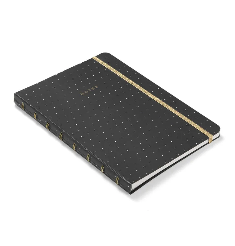 Filofax Moonlight Notebook A5 carnet noir rechargeable