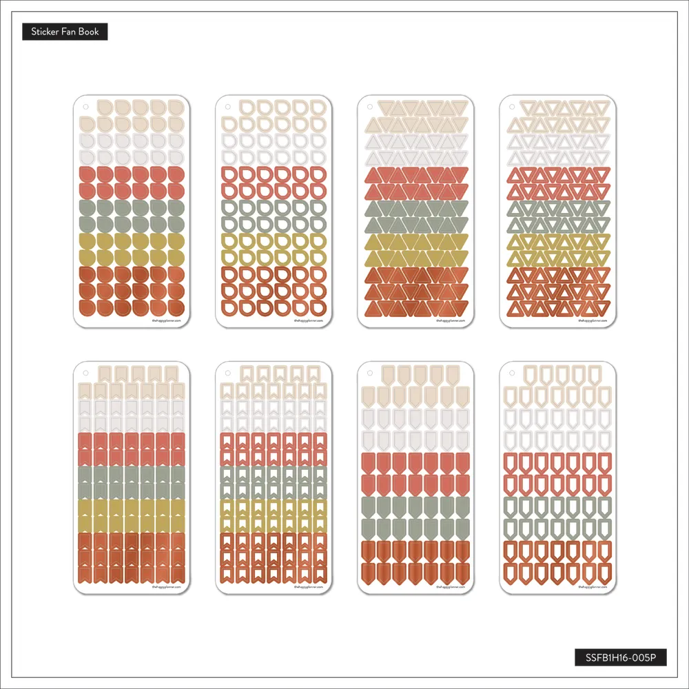 Happy Planner Work+Life Ivy Rose stickers 16 planches