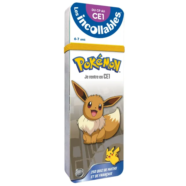 Les Incollables Je rentre en CE1 cahier quiz Pokémon CP