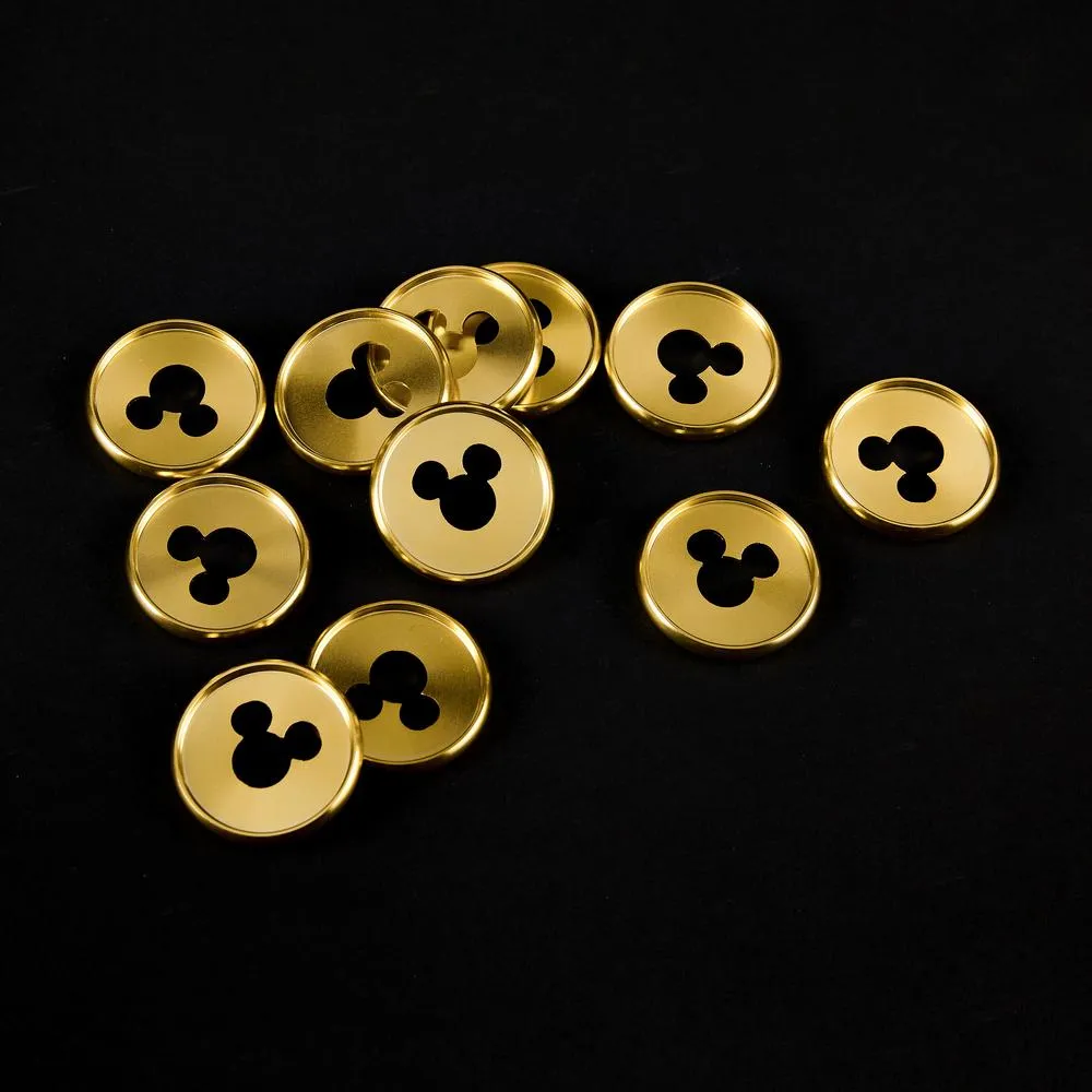 Happy Planner Mickey disques metal Medium gold x11