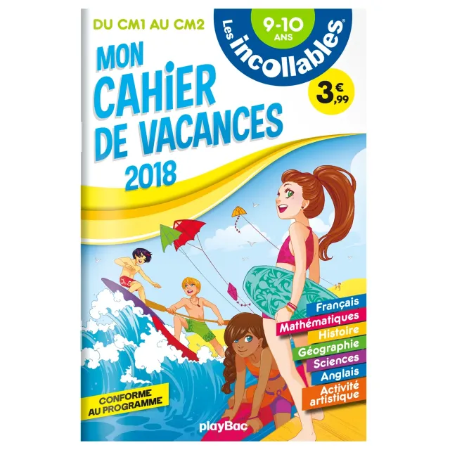 Les Incollables CM1-CM2 cahier de vacances 2018 révisions
