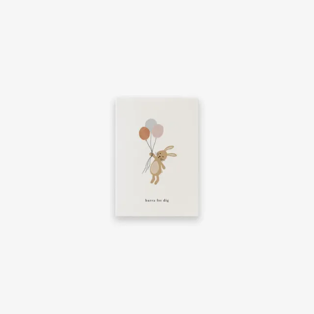 Kartotek Kanin petite carte lapin hurra for dig A7