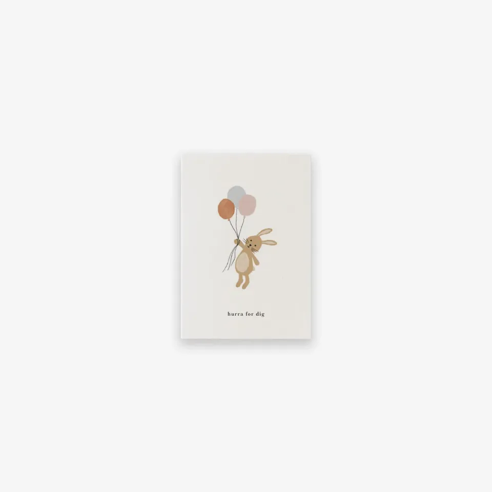Kartotek Kanin petite carte lapin hurra for dig A7