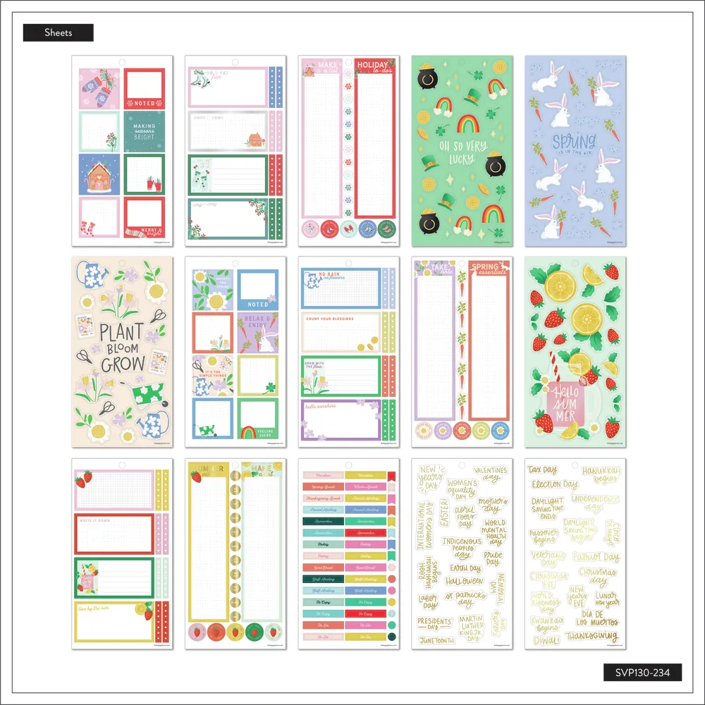 Happy Planner Big Teacher stickers prof 30 pages