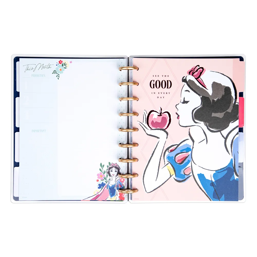 Happy Planner Disney Blanche-Neige agenda disques vertical non daté
