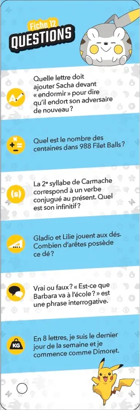 Les Incollables Pokémon CE2 quiz 250 questions révision