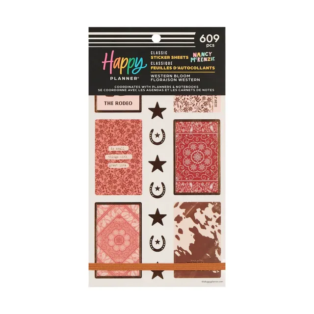Happy Planner Western Bloom stickers value pack 30 western
