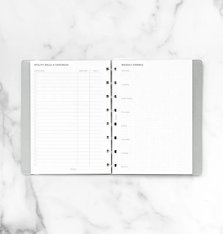 Filofax Planner Maison recharge notebook A5 ménage
