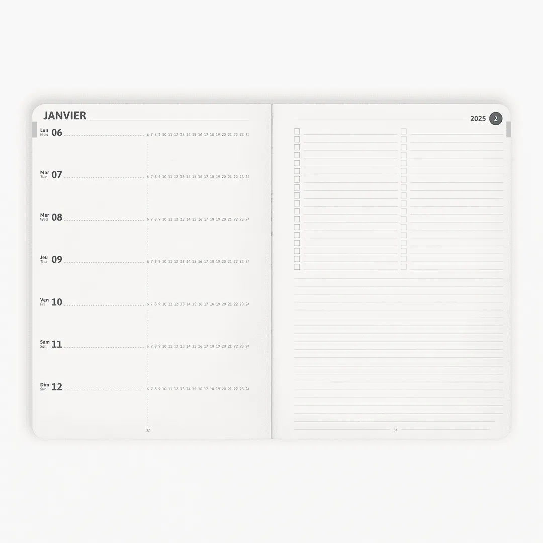 My365 Simple Semaine agenda 2027 + jaquette Zen