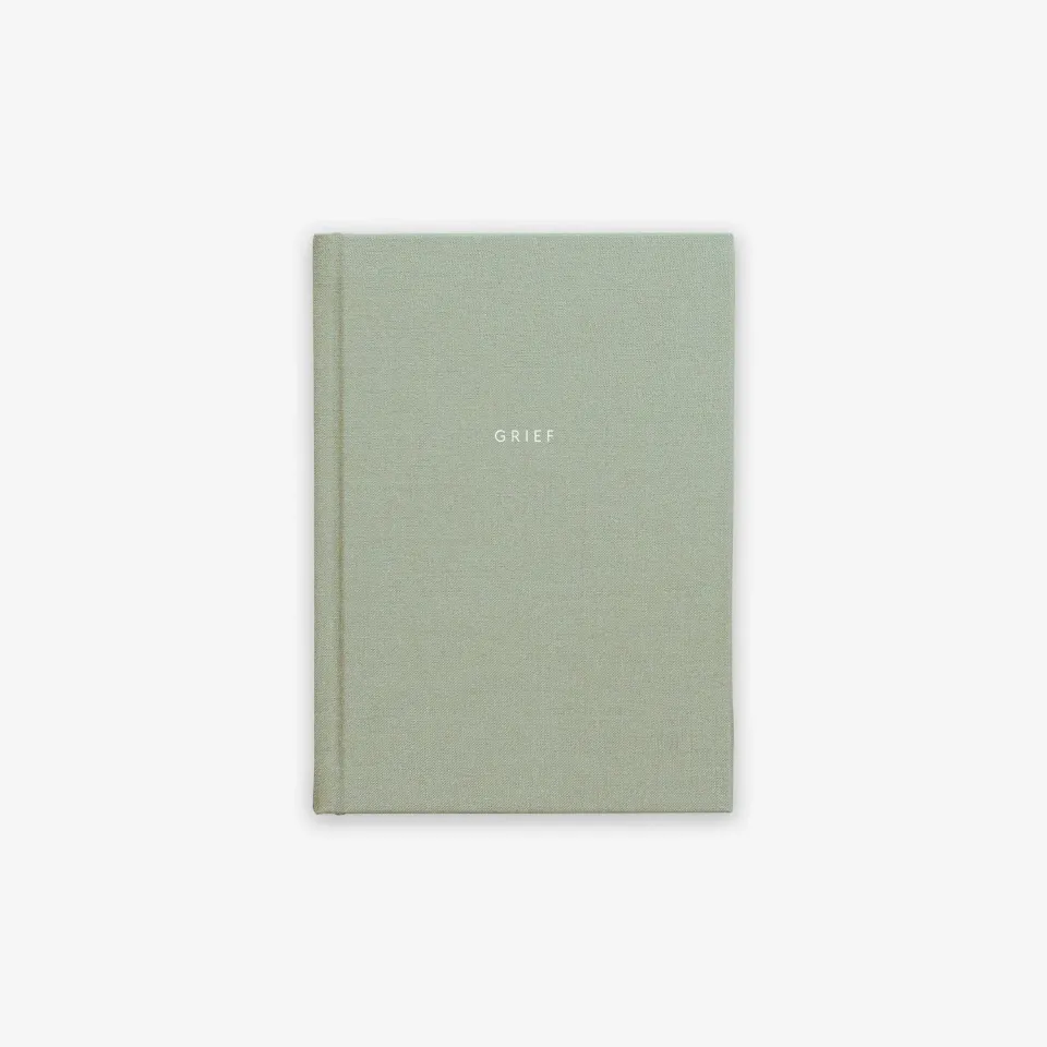 Kartotek Grief Journal carnet deuil vert sauge