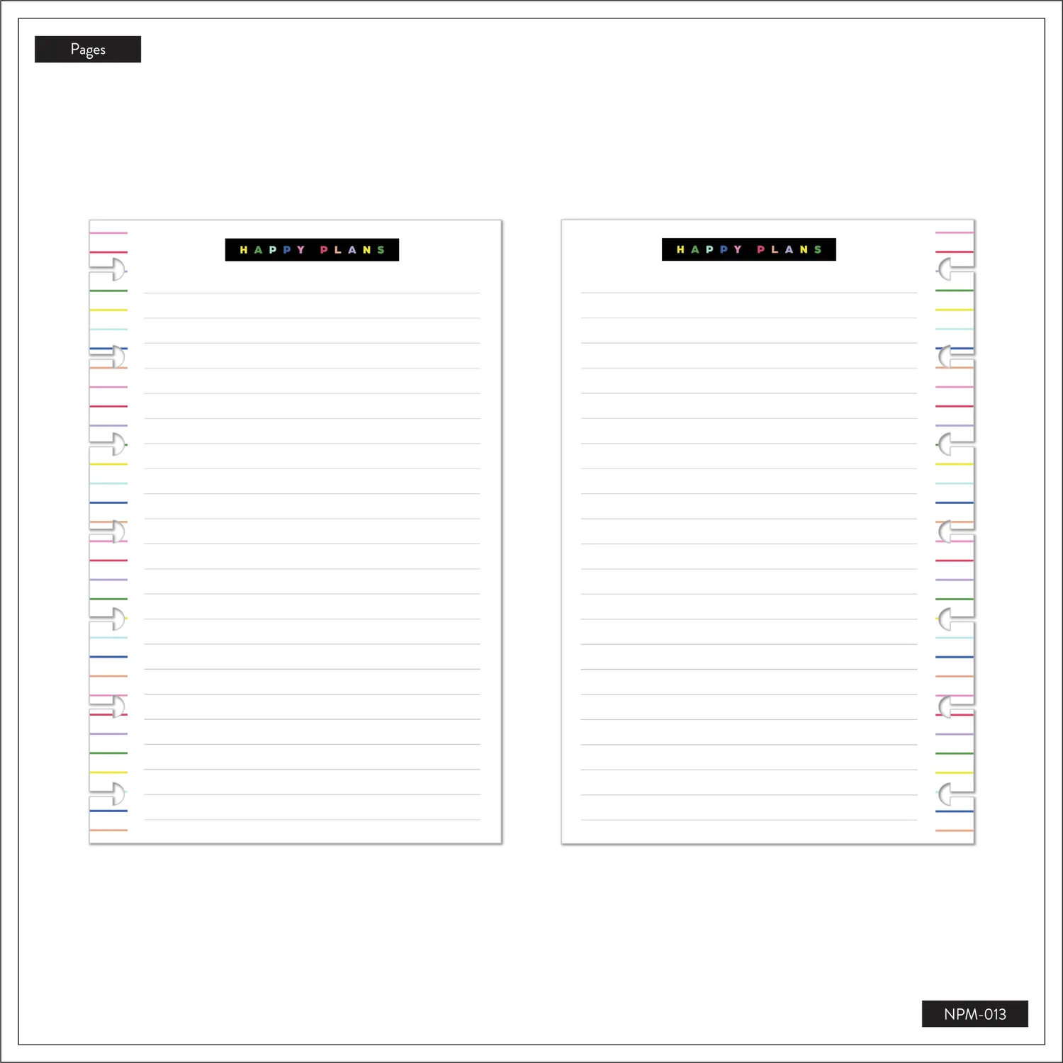 Happy Planner Groovin Movin carnet Mini ligné 60