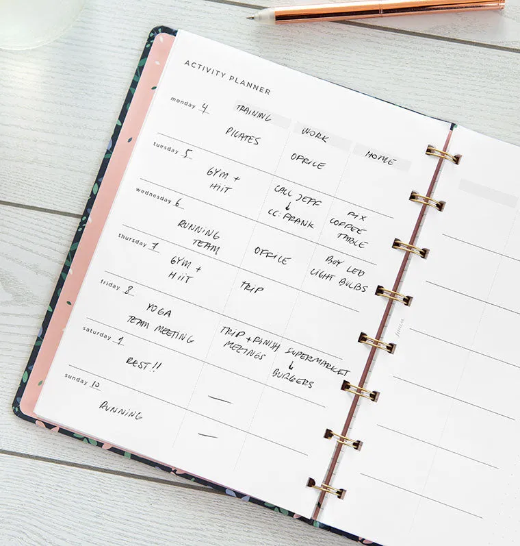 Filofax Classic A5 recharge activity planner minimal