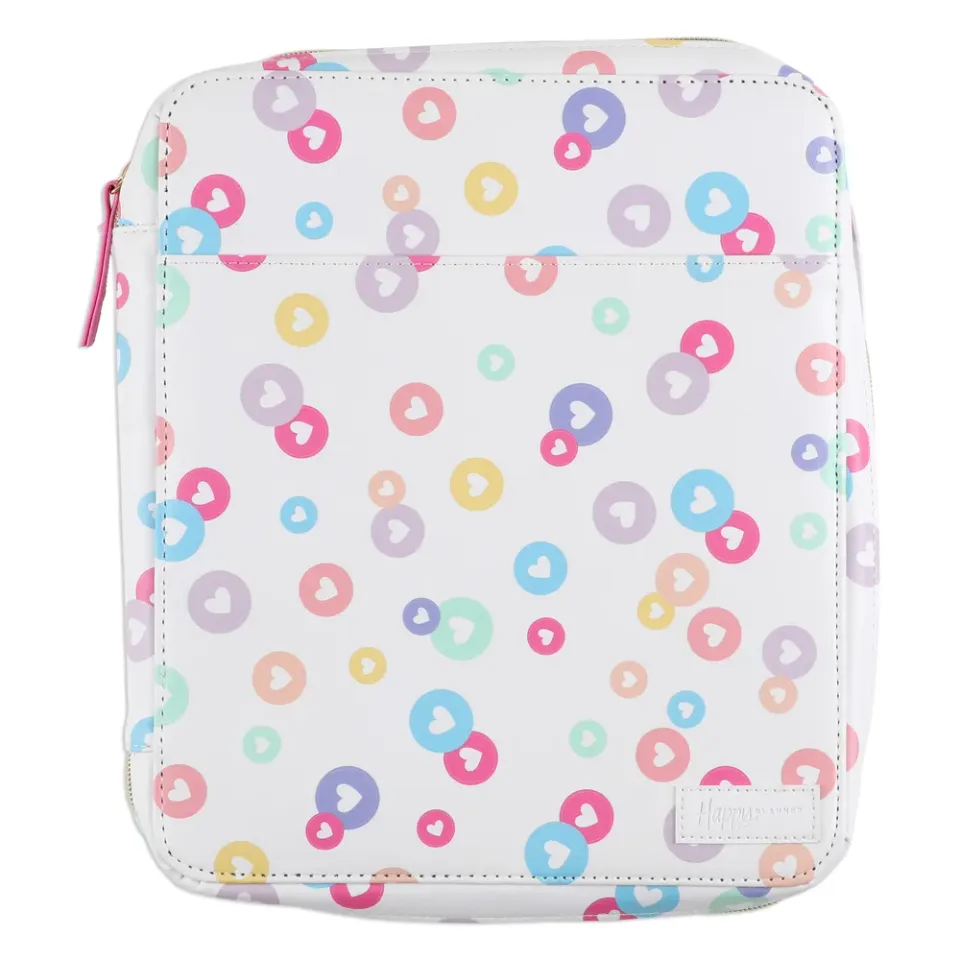 Happy Planner Happy Brights housse zippée Classic simili cuir