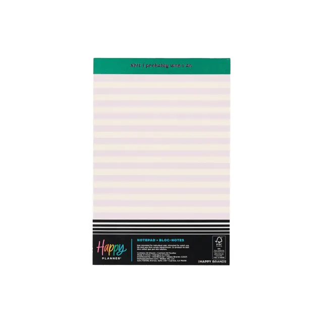 Happy Planner Current Mood bloc-notes ligné doré