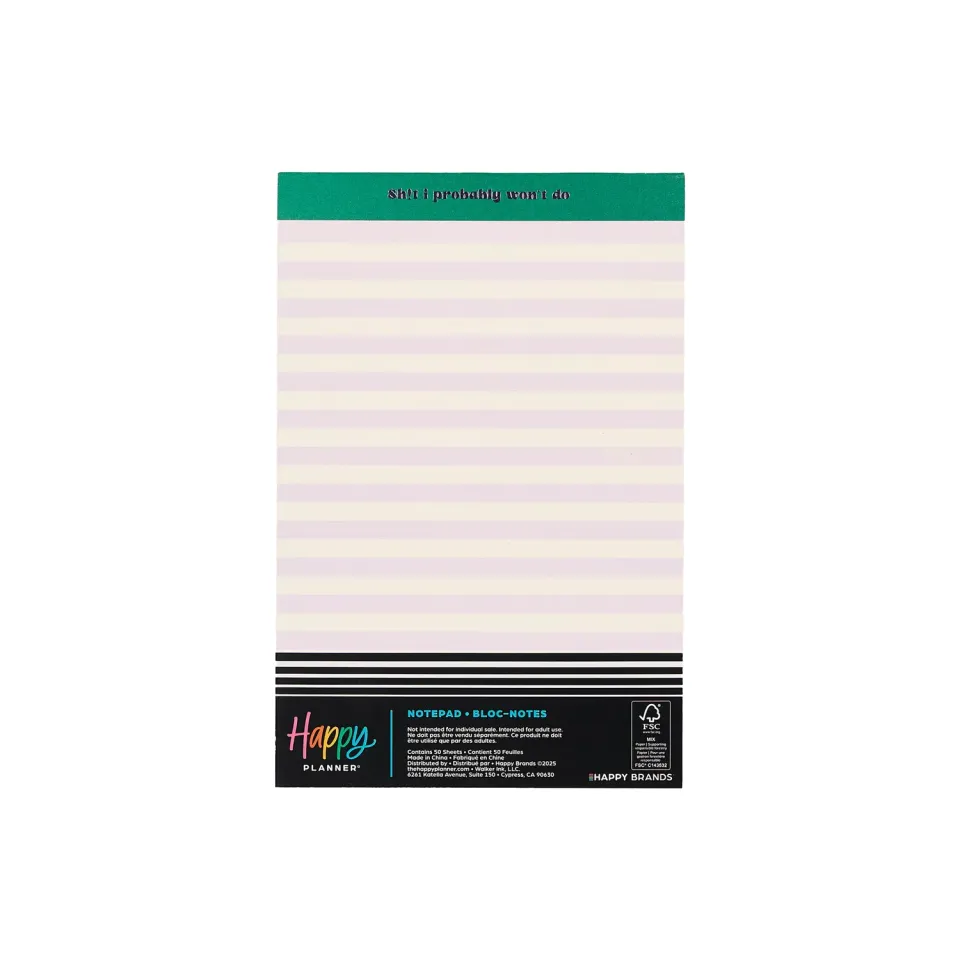 Happy Planner Current Mood bloc-notes ligné doré