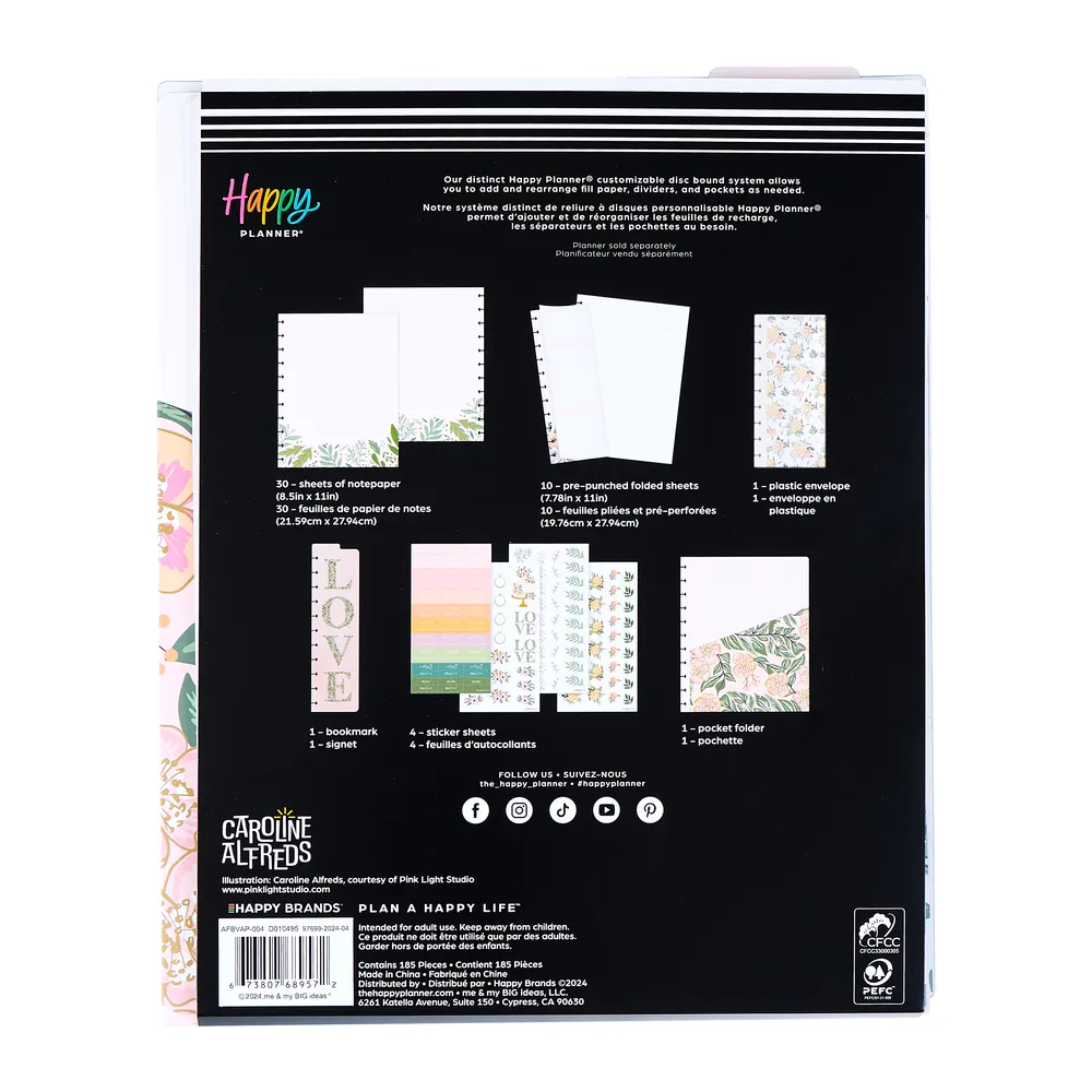 Happy Planner Garden Wedding pack accessoires Big mariage