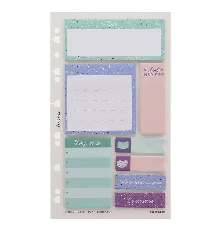 Filofax Expressions notes adhésives A5 set couleur