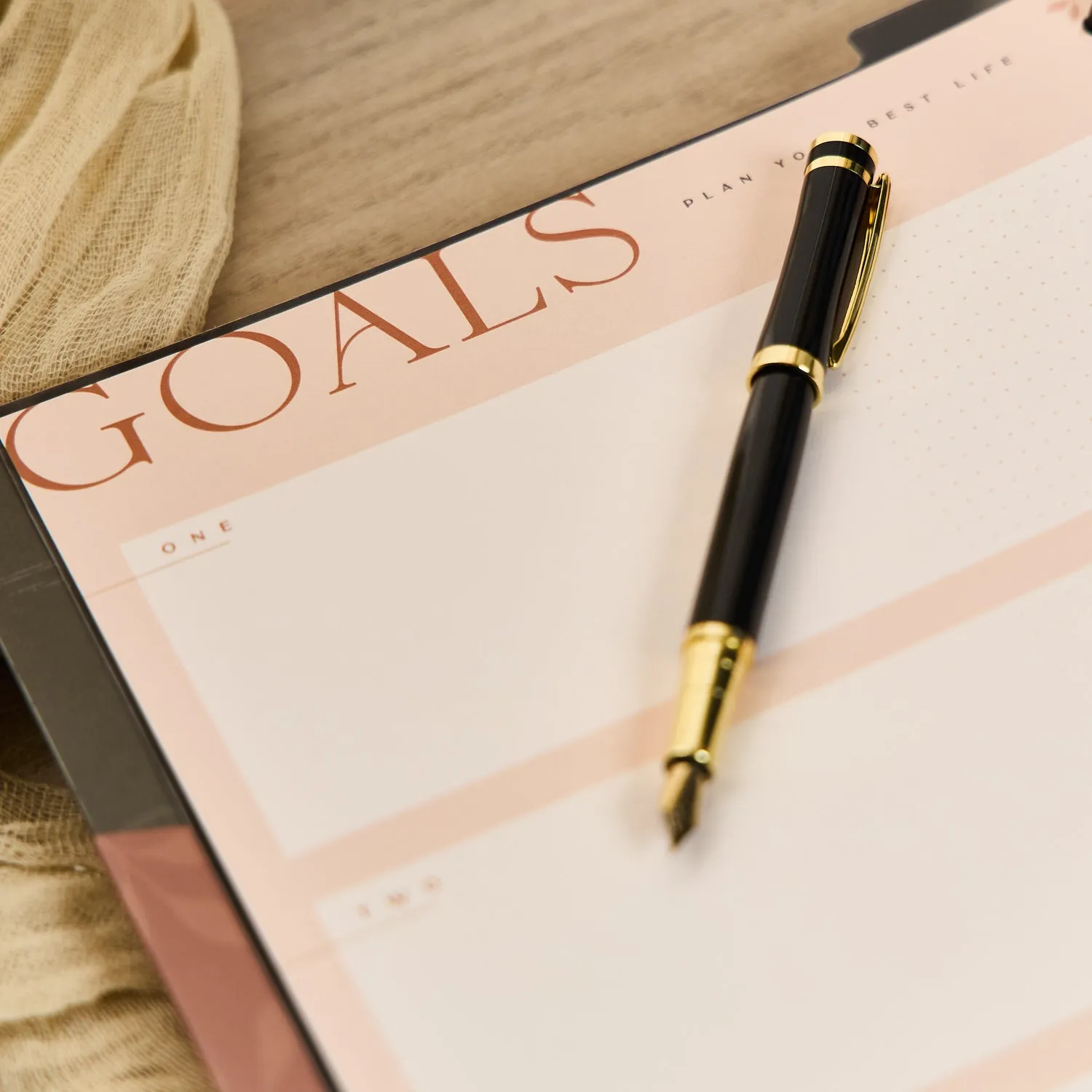 Happy Planner Modern Charm extension planner big objectifs budget