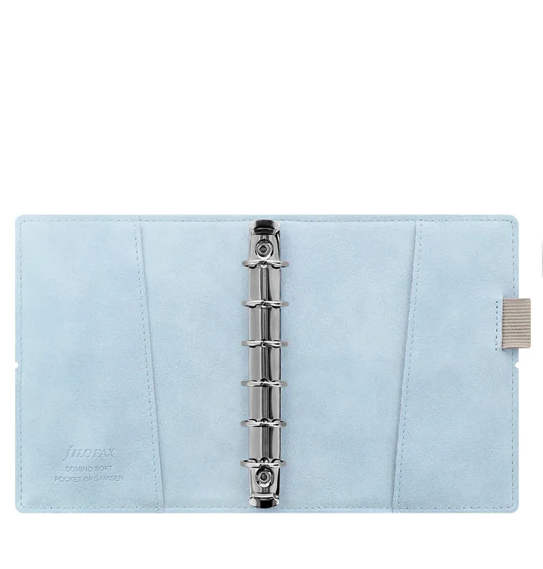 Filofax Domino Soft Pocket organiseur bleu clair similicuir