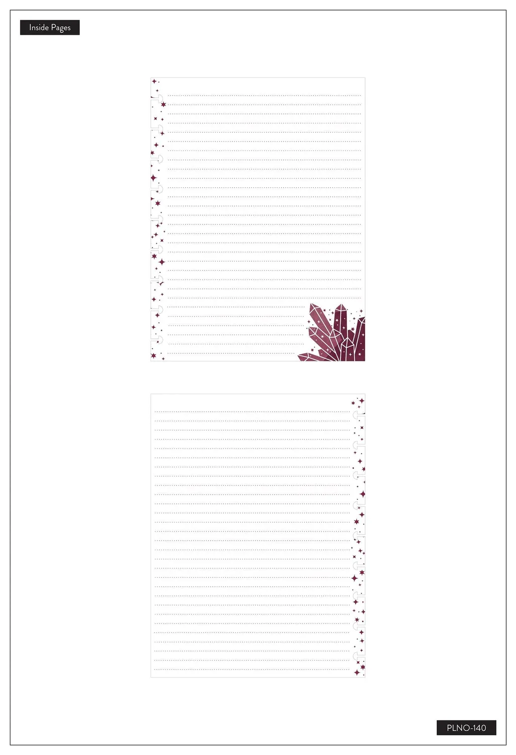 Happy Planner Happy Notes zodiaque carnet Classic pointillé