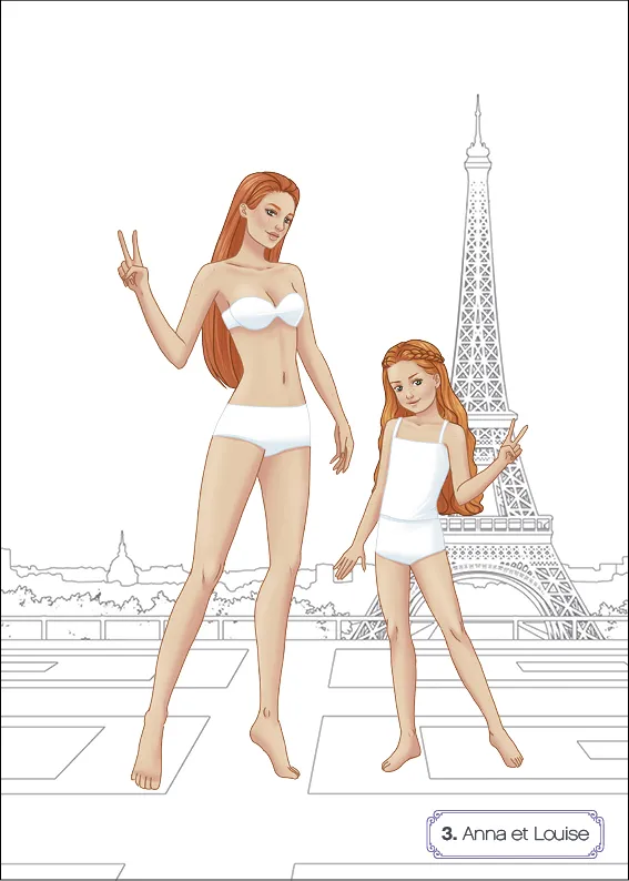 Frigobloc Je crée ma mode cahier Mère-fille matchy-matchy