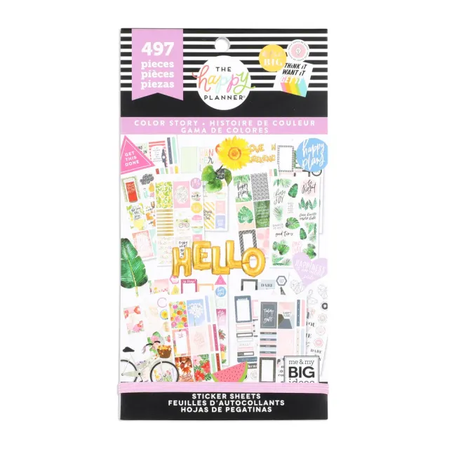 Happy Planner Color Story stickers value pack 497 autocollants
