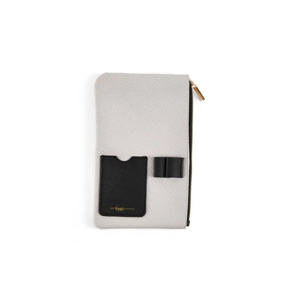 Happy Planner Align pochette stylo Classic simili cuir rayures