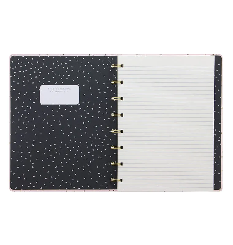Filofax Confetti A5 carnet rechargeable anthracite ligné