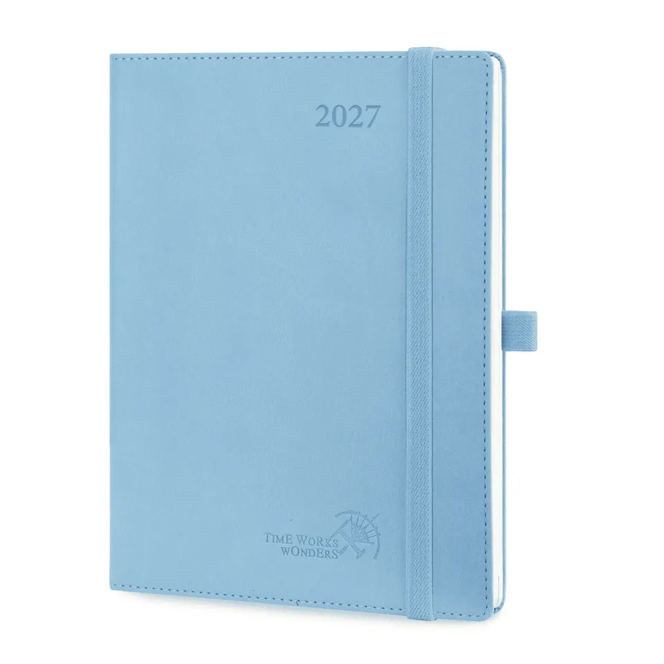 Poprun ACELO7-27 agenda semainier 2027 bleu moyen format