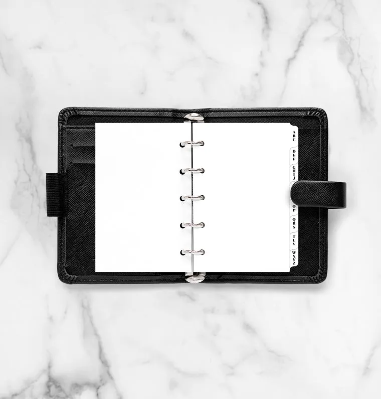 Filofax Classic intercalaires A-Z 3 lettres Mini blanc