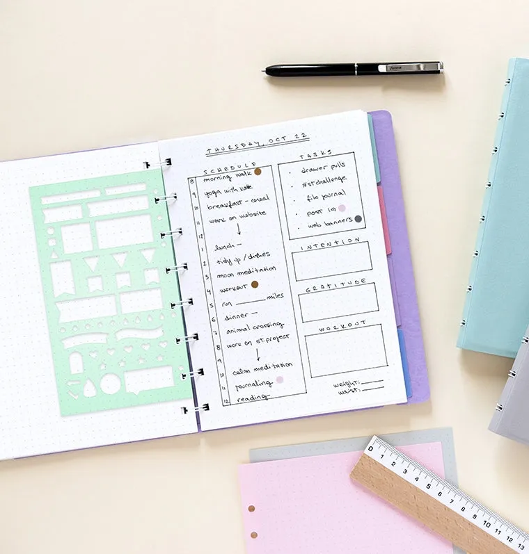 Filofax Classic planning pochoir A5 bullet journal