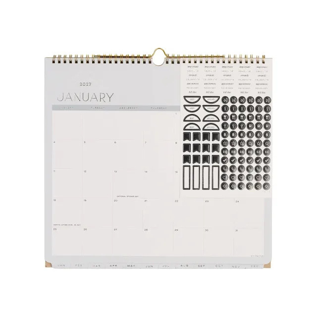 Me & my big ideas Citrine 2027 Soft Frame calendrier mural petit