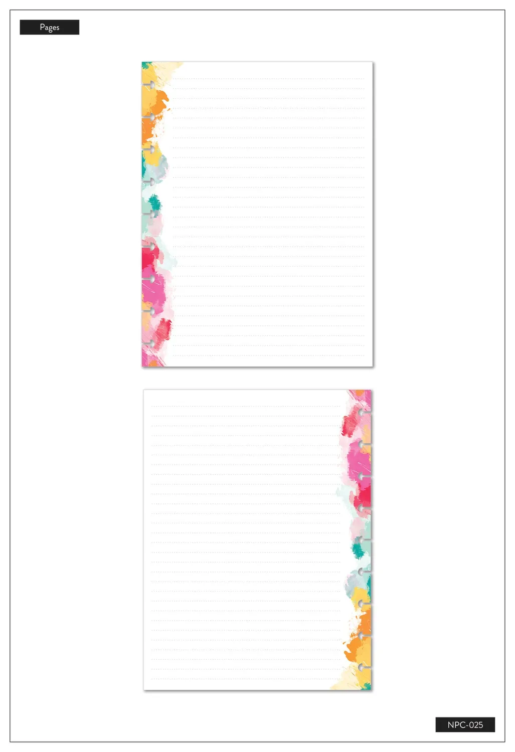 Happy Planner Colorful Things carnet Classic à disques 60 pages