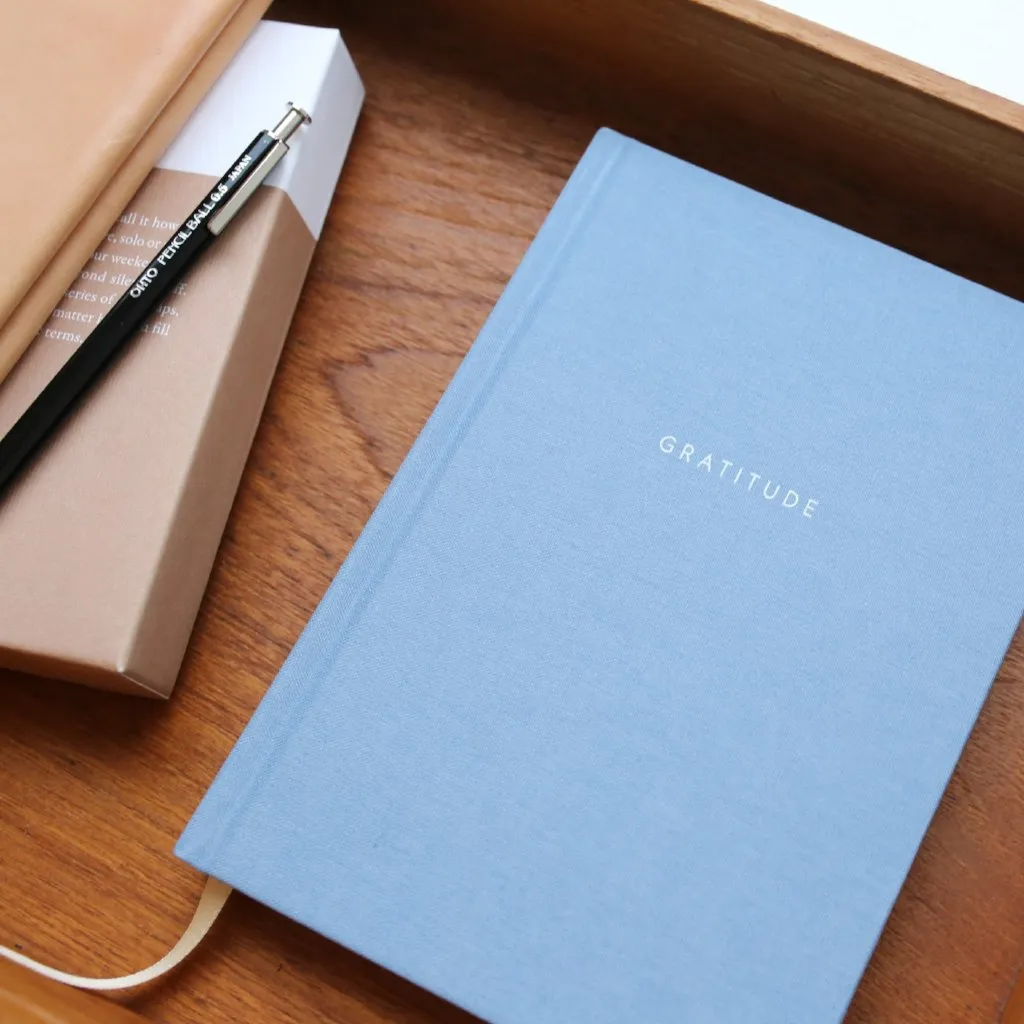 Kartotek Gratitude Journal carnet rigide bleu ciel