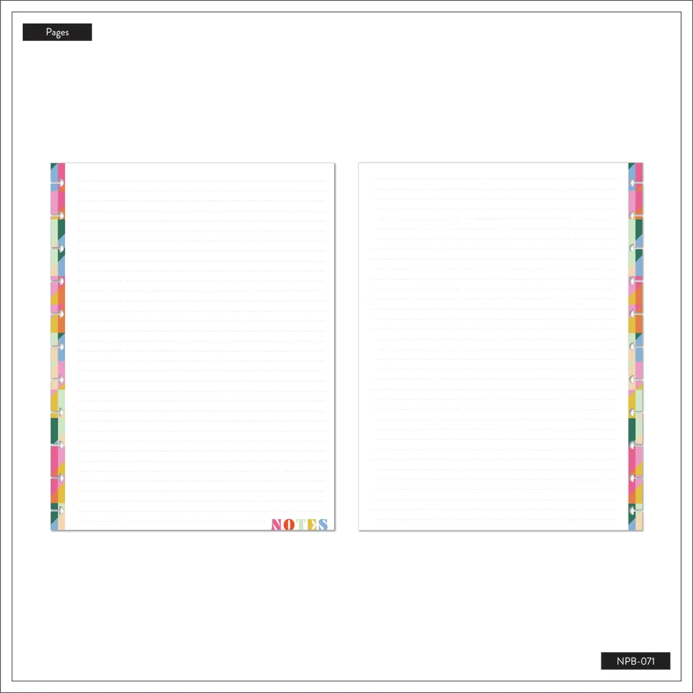 Happy Planner Building Blocks carnet big pointillé ligné 60 feuilles