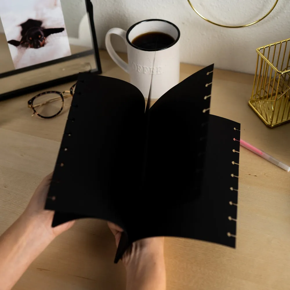 Happy Planner Everyday Black recharge papier noir Classic 24 feuilles