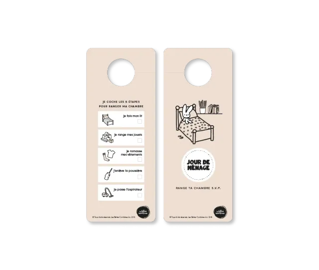 Les Belles Combines Petites Combines Ménage chambre accroche-porte