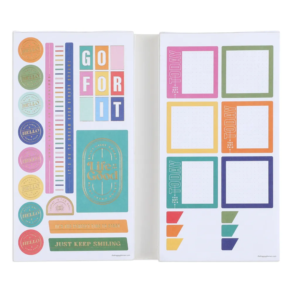 Happy Planner Essentials Mega Value Pack autocollants 100 feuilles vives