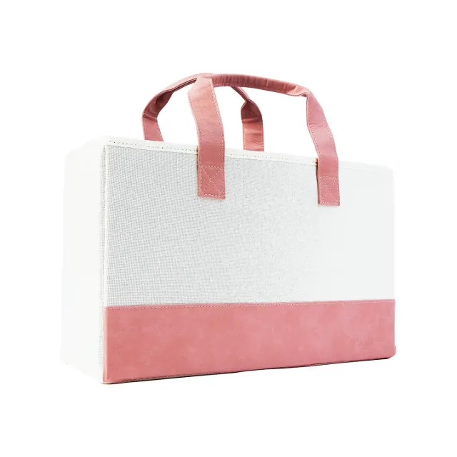 Happy Planner Blush Cream sac rangement planner cuir vegan