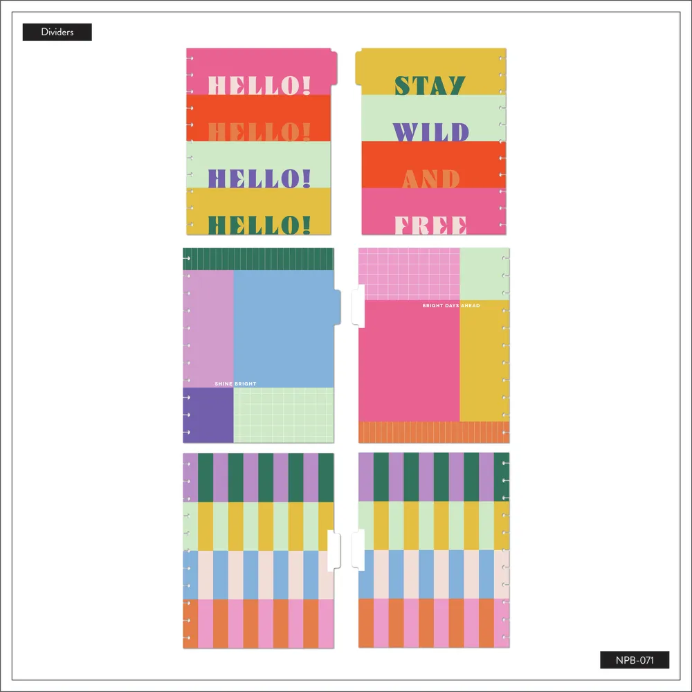 Happy Planner Building Blocks carnet big pointillé ligné 60 feuilles