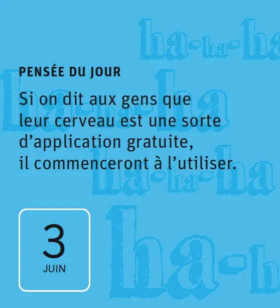 Frigobloc 365 blagues explosives mini calendrier humour